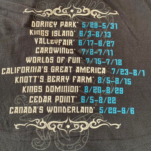 2010 Rockband Live Concert Music Festival T Shirt Mens Size XL - Picture 5 of 7